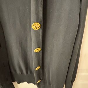 Tory Burch navy cardigan sweater